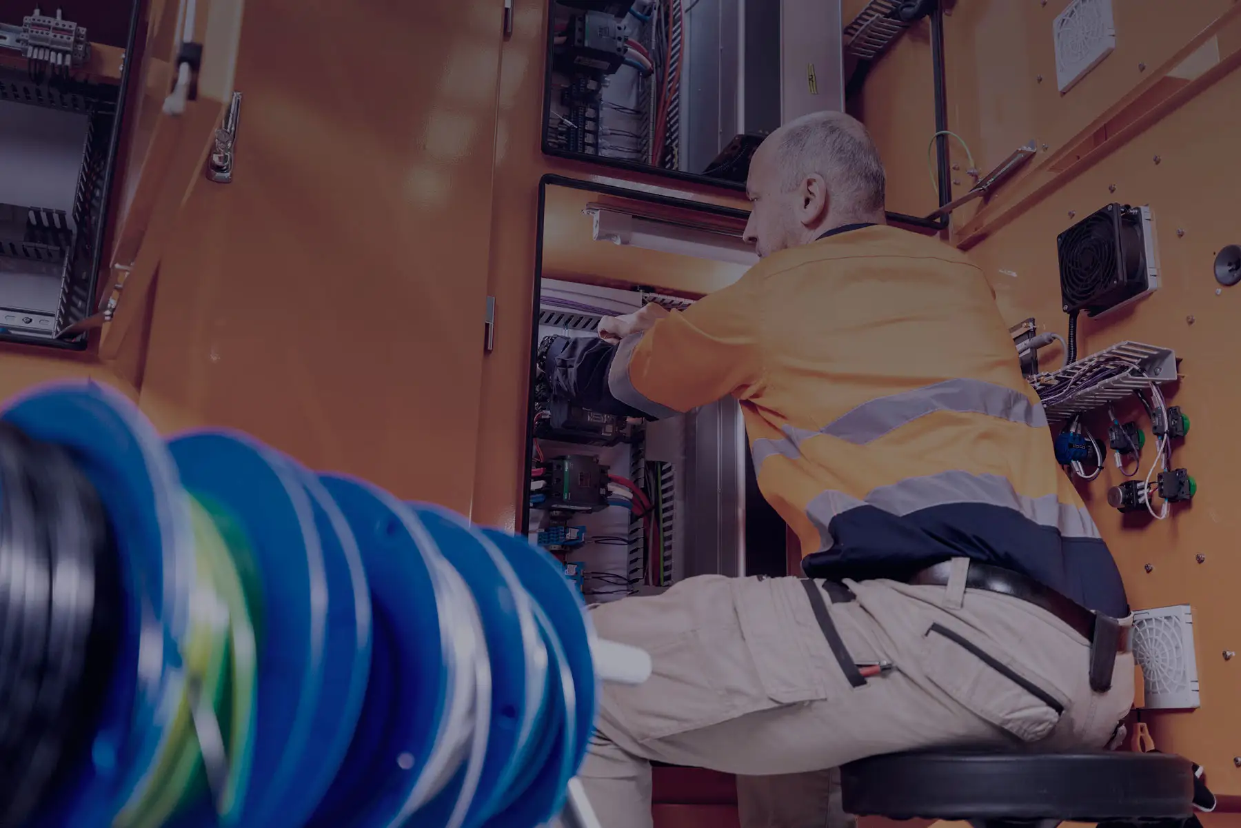 CINC Switchboards electrician installing custom switchboard design