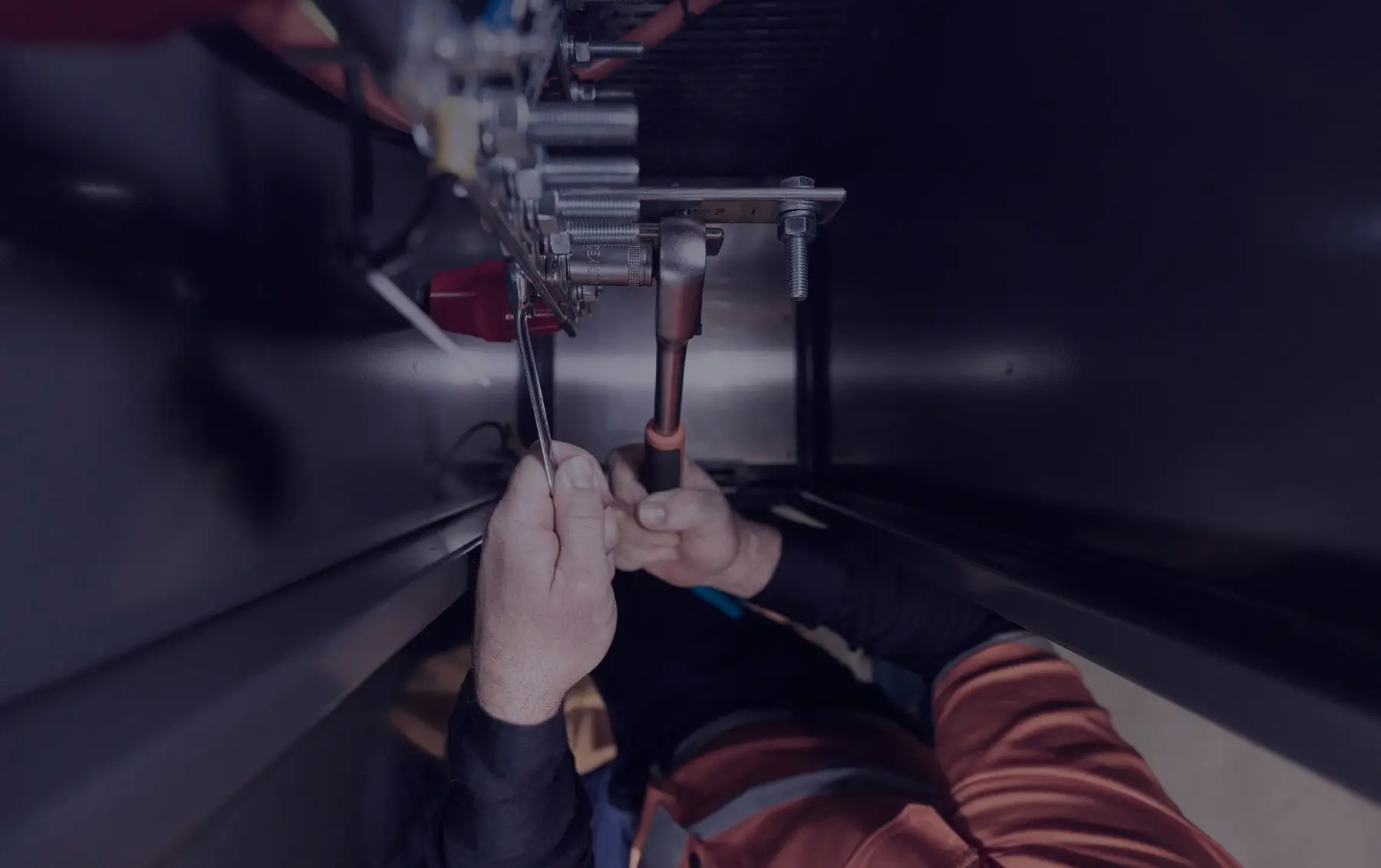 CINC Whelan Electrical employee performing electrical work on water and wastewater infrastructure equipment